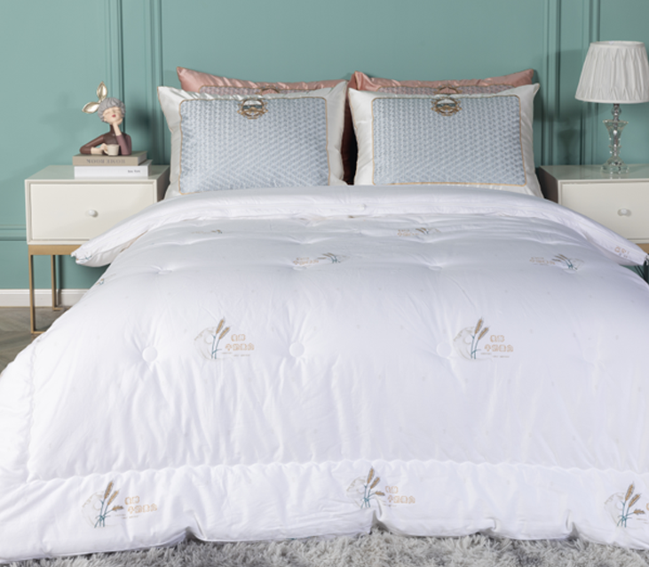 麦醇牛奶双胎被